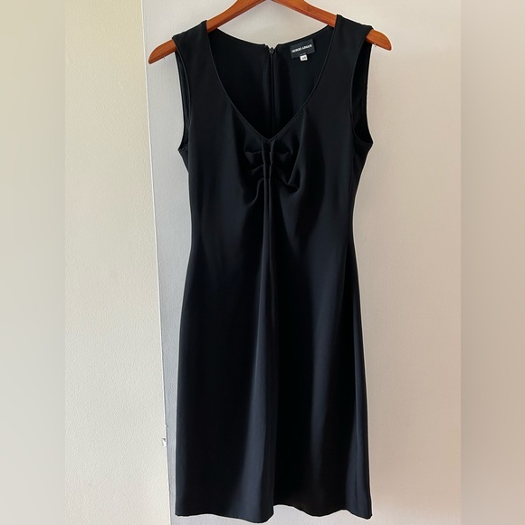 Giorgio Armani Borgo 21 Black Silk Dress - Picture 1 of 6
